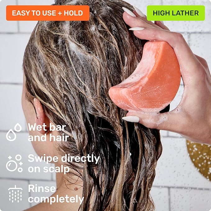 Ethique Volumizing Shampoo Bar with Biotin for thin, fine hair - Plastic-Free, Vegan, Cruelty-Free, 3.88 oz - Formerly Sweet & Spicy - Formerly Sweet & Spicy