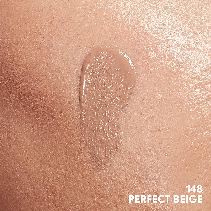 COVERGIRL Clean Invisible Foundation Makeup, Dewy & Glowy Natural Finish, Buildable Coverage, Skin-Like Smooth Look, Vegan, Perfect Beige, 1oz (Pack of 2)
