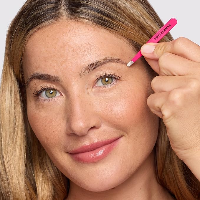 Tweezerman Pink & Black Mini Brow Rescue Kit