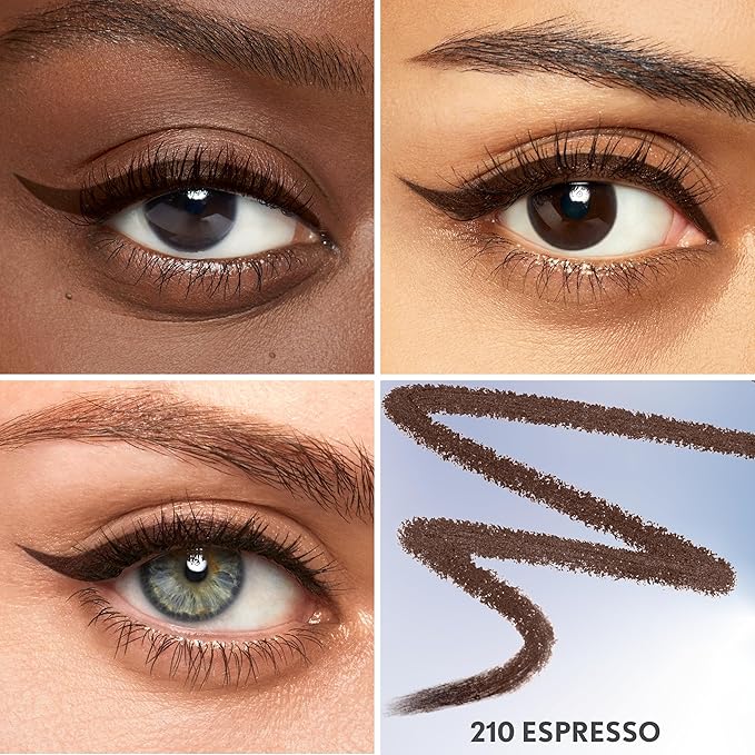 CoverGirl Perfect Point Plus Eyeliner Pencil, Espresso, Long-Lasting, Versatile Brown Eyeliner, Soft Smudging Tip, No Sharpening Needed, Pack of 1