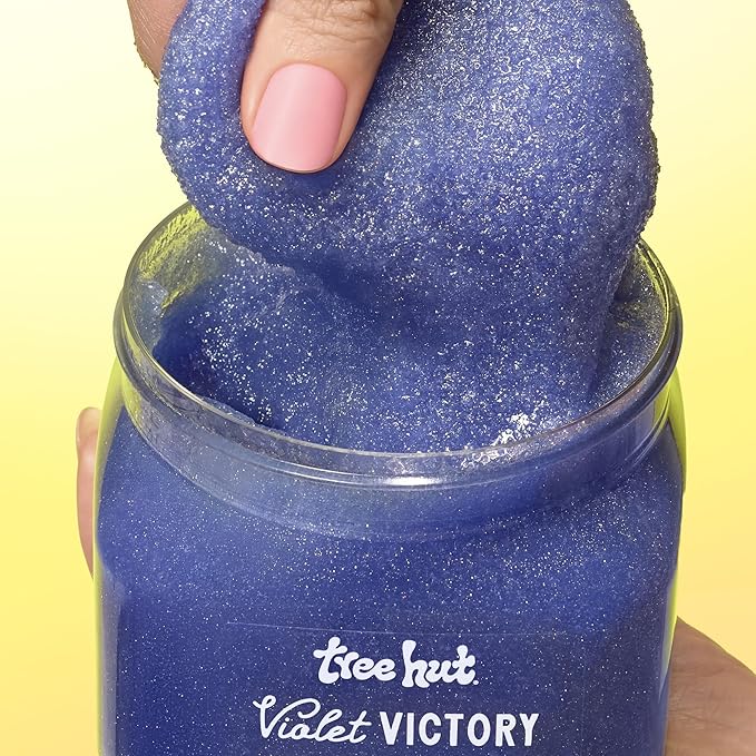 Tree Hut Violet Victory Body Scrub, Exfoliating & Hydrating Sugar Scrub with Shea Butter & Essential Oils, Smooth Skin, Body Exfoliator For All Skin Types, Self Care Gifts for Women, Vegan, 18 Oz
