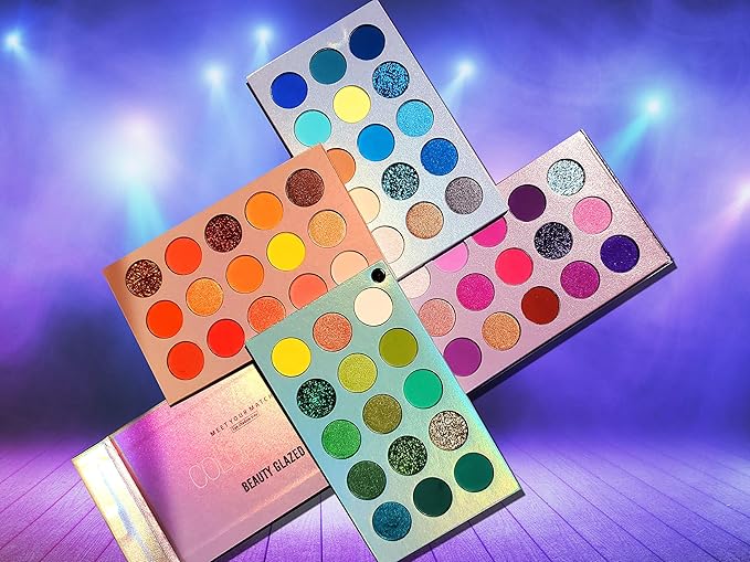 Color Board Eyeshadow Palette - Colorful Rainbow Bright Eyeshadow Palette, Natural Powder Eye Shadow Palette Makeup - Waterproof, Blendable, Long-Lasting - Cruelty-Free