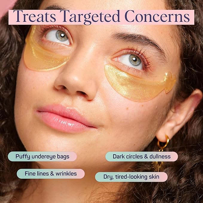 SpaLife Heart-Shaped Hydrogel Undereye Mask | Anti-Aging & Hydrating Hydrogel Undereye Patches for Puffy Eyes, Wrinkles & Dark Circles | 24 Total Patches | Valentine's Day Gifts for Women