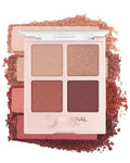 Mineral Fusion Eyeshadow Palette - Vegan Eye Makeup with Matte, Satin, and Shimmer Finishes - Natural, Lightweight Formula (Romantic Getaway)