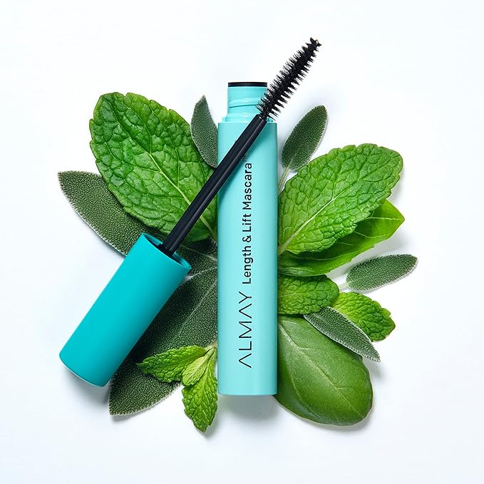 Almay Lenghthening Mascara,Volume & Lift, Eye Makeup, Hypoallergenic and-Fragrance Free, 020 Black Noir, 0.24 Fl Oz (Pack of 2)