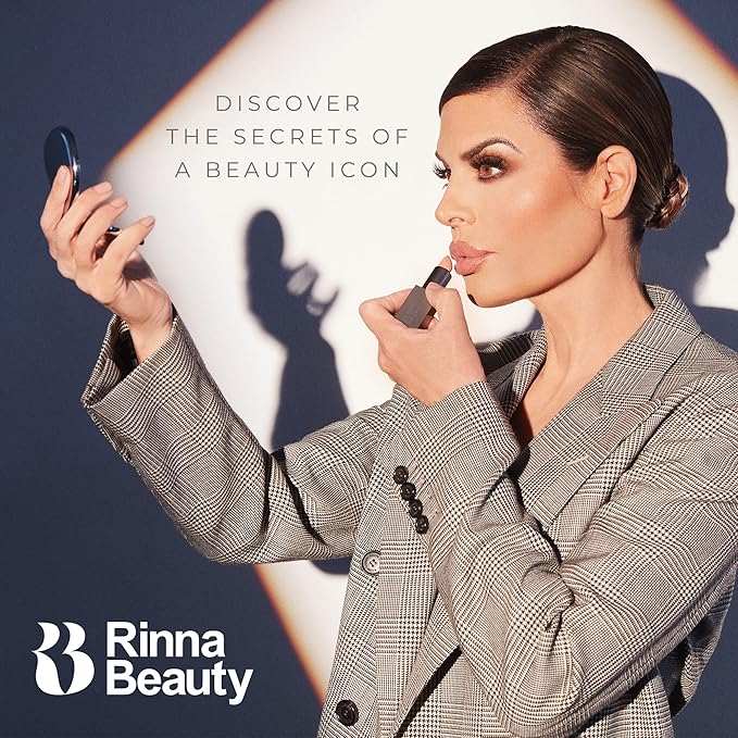 Rinna Beauty Icon Lip Kit - Delilah - All-in-One Lip Kit Includes Lipstick, Lip Gloss, Lip Liner - PINK NUDE look - Anti-Aging, Moisturizing, Long-Lasting: Vegan, Cruelty-Free - 1 each