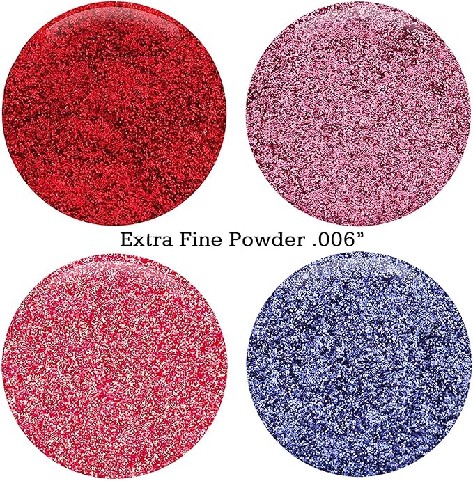 GLITTIES - Obsession - Cosmetic Grade Extra Fine (.006") Loose Glitter Powder Safe for Skin! Perfect for Makeup, Body Tattoos, Face, Hair, Lips, Soap, Lotion, Nail Art - (10 Gram Jar)