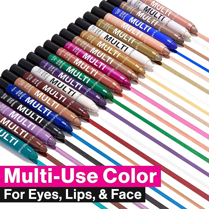 wet n wild Color Icon Cream Eyeliner Eyeshadow Multi-Stick, Moisturizing, Nourishing Velvety Cream-to-Powder Buildable & Blendable Formula, Cruelty-Free & Vegan - Nocturnal Behavior (Pack of 2)
