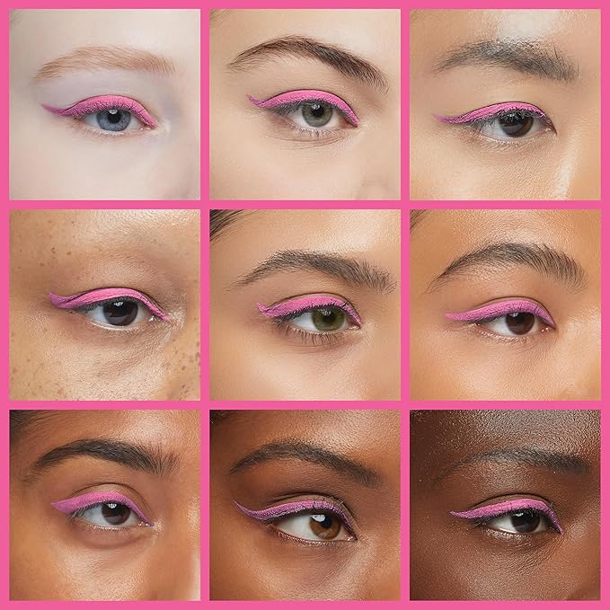 Liquid Eyeliner, Pink-Eyeliner Liquid, Long-lasting Colored Eyeliners, White Black Red Brown Green Purple Waterproof High-pigmented Colorful Eyeliners for Eye Makeup,1PC Pink