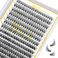 B&Q Lash Clusters 280PCS Natural Eyelash Clusters 30D 40D C 9-16 Individual Lash Wispy Eyelash Extension with Soft Thin Band Classic Look Pestañas Postizas Comfortable DIY at Home(30D+40D-C-9-16MIX)
