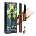 2-in-1 Eye Shadow & Liquid Eyeshadow, Waterproof Cream Eye Makeup Crayon Long Lasting Shimmer Glitter Gold Eye Brightener for Mature Women(01 BROWN)