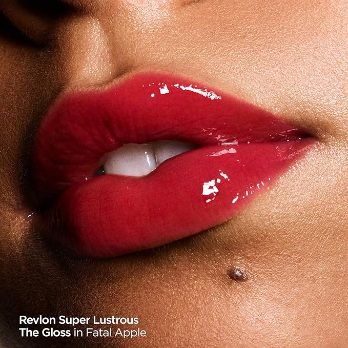 REVLON Super Lustrous Lip Gloss,Non-Sticky,Hydrating,High Shine Finish,215 Super Natural,0.13 oz,(Pack of 2)