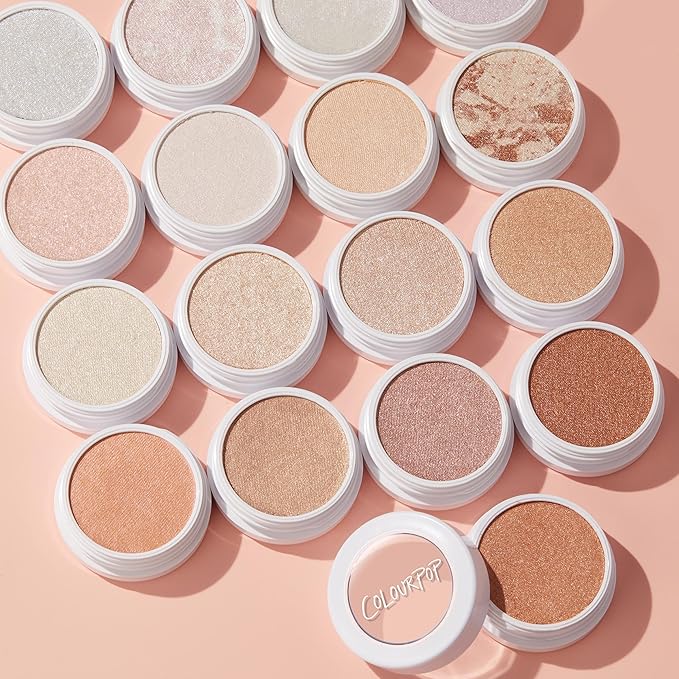 ColourPop Super Shock Highlighter Makeup - High-Pigment, Crème-Powder Face Makeup - Buildable & Blendable Formula with a Unique Bouncy Texture - Hippo (0.15 oz)
