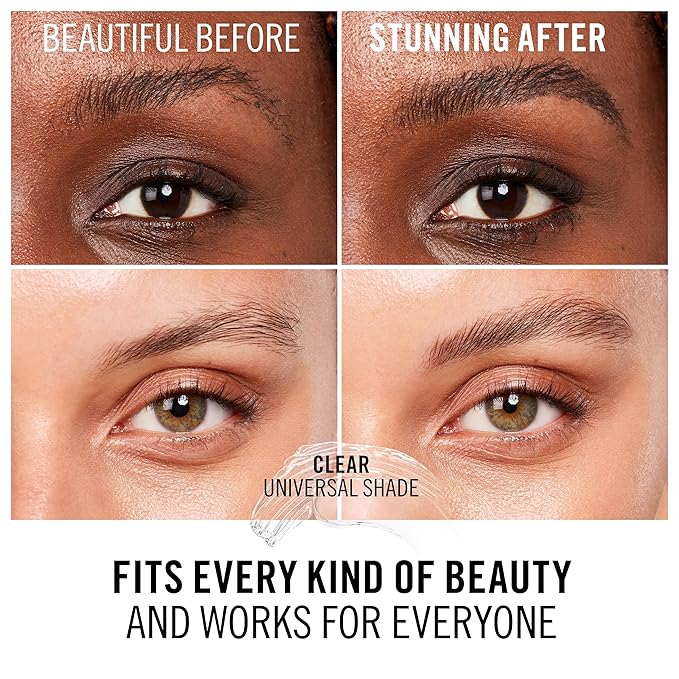 Rimmel London Kind & Free, Clear, Brow Wax, Easy to Apply, Long-Lasting Hold, No Flaking, No Residue, Lifted Brows, 0.28oz