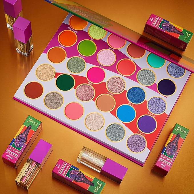 Juvia's Place Duochrome Liquid Eyeshadow, AfroChella, Iridescent Pink to Yellow, 2ml, Day, Night, Long Lasting, Cruelty Free, Vegan
