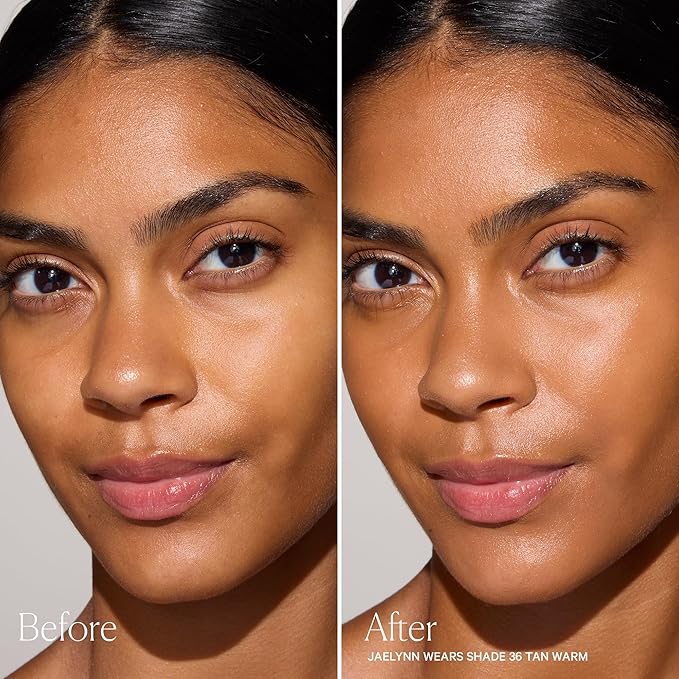 Well People Skinforia Serum Foundation, Lightweight Tinted Formula Hydrates, Smooths, and Evens Skin Tone with Birch Sap and Mushroom Complex, Long-Lasting, Natural Finish, 36 Tan Warm