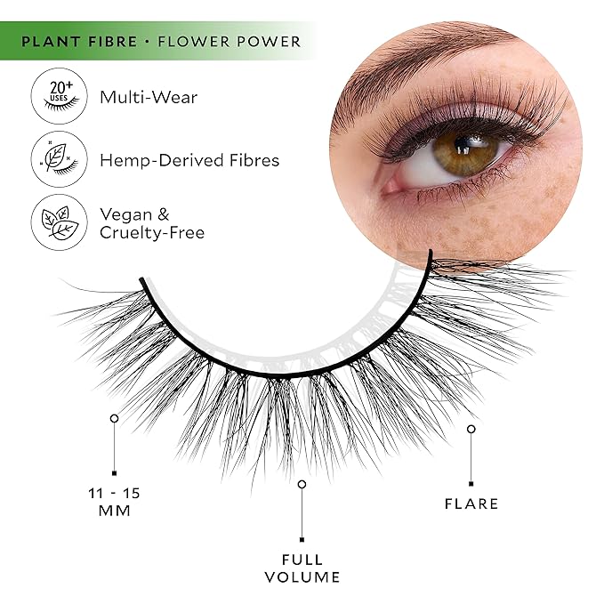 Velour Plant Fibre Eyelashes - Flower Power