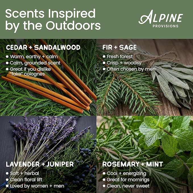 Alpine Provisions Natural & Organic Body Wash with Rosemary & Mint – Moisturizing Shower Gel with Aloe Vera, Coconut Oil & Essential Oils – Vegan, Sulfate-Free, Plastic-Free – 16.9 fl oz
