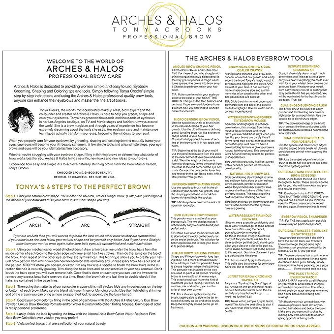 Arches & Halos Luxury Brow Building Pomade in Dark Brown, 0.1 Ounce (Pack of 2)
