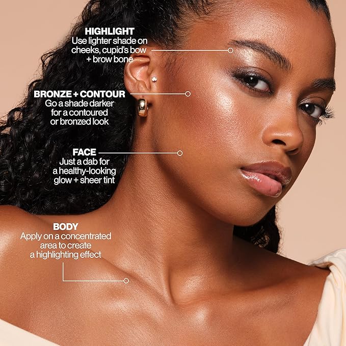 Revlon ColorStay Face & Body Glow Lotion, Hydrating Glow Moisturizer, 24HR Hydration, Illuminating Luminizing Shimmer, 130 If You Glow You Glow