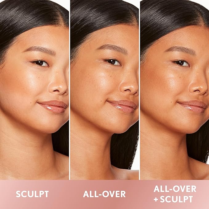 COVERGIRL TruBlend Sun & Sculpt Bronzing Glow Serum, Buildable, Radiant Glow, Wand and Pump Applicator - 50 Medium Dark