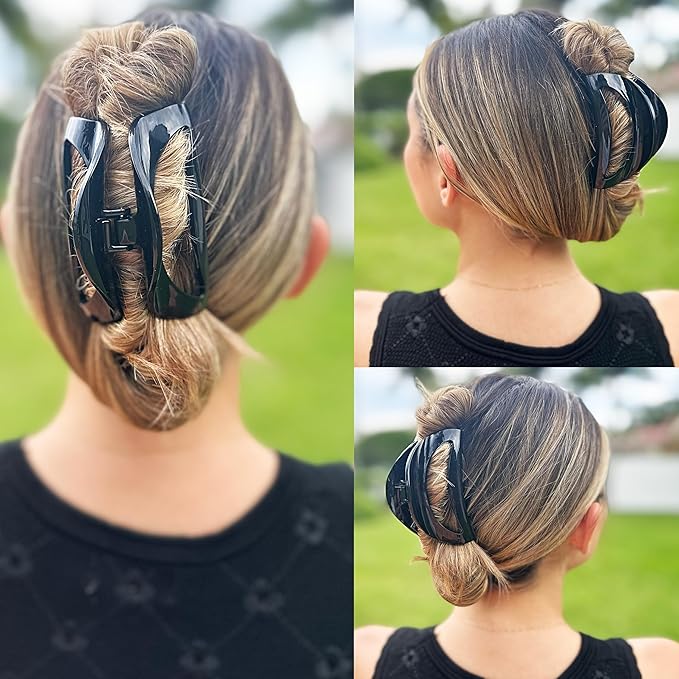 Camila Paris CP1563 French Hair Clip for Women Thick Hair for Long Curly Wavy Hair, Girls Hair Claw Clips Jaw, Durable Styling Big Claw Clip for Thick Hair, Strong Hold No Slip Grip, Made in France