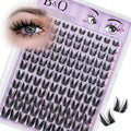 B&Qaugen Bunny Lash Clusters Manga Lashes CC Curl Wispy Natural Invisible Band Eyelash Clusters, Waterproof DIY Lash Extensions at Home, Wet Look for Cosplay & Daily Wear (Lash-Anime 05)