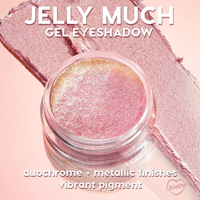 ColourPop Jelly Much Gel Eyeshadow - Glitter Eyeshadow with a Water-Based Gel Formula - Provides Intense Color Payoff with Minimized Creasing & Fading - Close To You (0.23 oz)