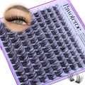 Pawotence Natural Lash Clusters Wispy Eyelash Clusters 10-16mm Full Lashes Cluster Eyelash Extensions Soft Individual Cluster Lashes False Eyelashes for DIY Lash Extension