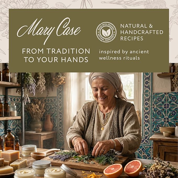 Mary Case Pine Tar Bar Soap Set of 4 | Natural Soap with Olive, Coconut & Pine Oils + Dried Mint | Vegan Bath Soap for Men & Women | Revitalizing & Soothing Skin Care