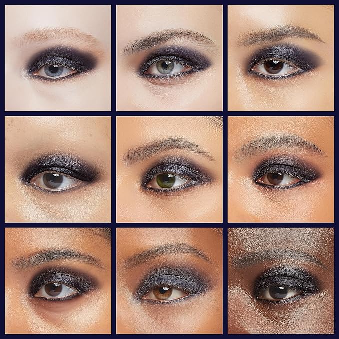 BEPHOLAN Single Matte Black Eyeshadow Palette,Cake Eyeliner Powder Goth Makeup Eyeshadow, Black Gothic Vampire Blood Makeup,Black Rose