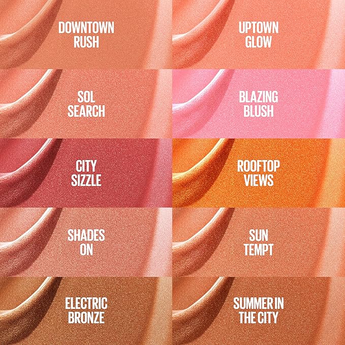 Maybelline Sunkisser Multi-Use Liquid Blush and Bronzer, Blendable, Longwear, Glowy Make Up, Shades On, 1 Count (Pack of 2)