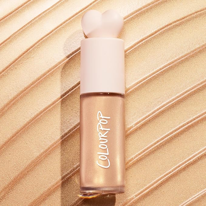 ColourPop Hi-Lite Dewy Liquid Highlighter - Ultra-Reflective Face & Body Illuminator - Glowy Summer Makeup with Hyaluronic Acid & Niacinamide for a Blendable Glow - Immediately Yes (0.38 oz)