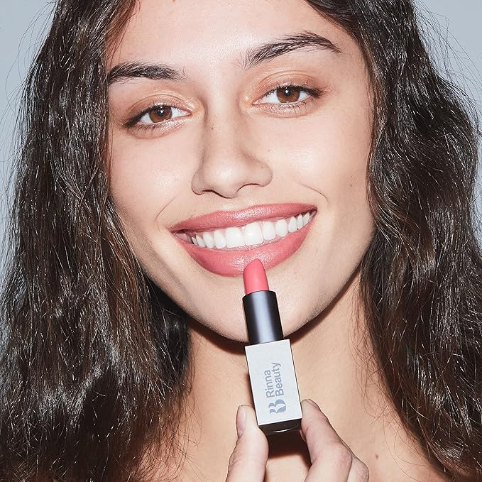 Rinna Beauty Icon Lip Kit - Amelia- All-in-one Lip Kit Includes Lipstick, Lip Gloss, Lip Liner - SWEET PINK look - Vegan, Long-lasting, Anti-aging & Moisturizing, Cruelty-Free - 1 each