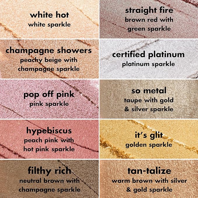 e.l.f. Fine As Fleck Glitter Eyeshadow, Long-Lasting Sheer Eye Makeup With A Shimmer Finish, Soft, Smooth Formula, Vegan & Cruelty-Free, Pop Off Pink