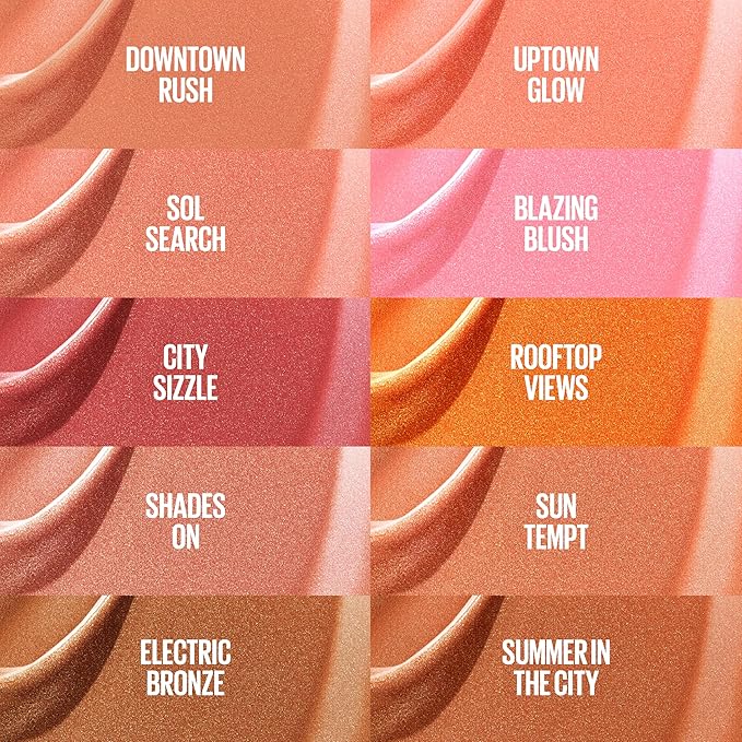 Maybelline Sunkisser Multi-Use Liquid Blush and Bronzer, Blendable, Longwear, Glowy Make Up, Sun Tempt, 1 Count (Pack of 2)